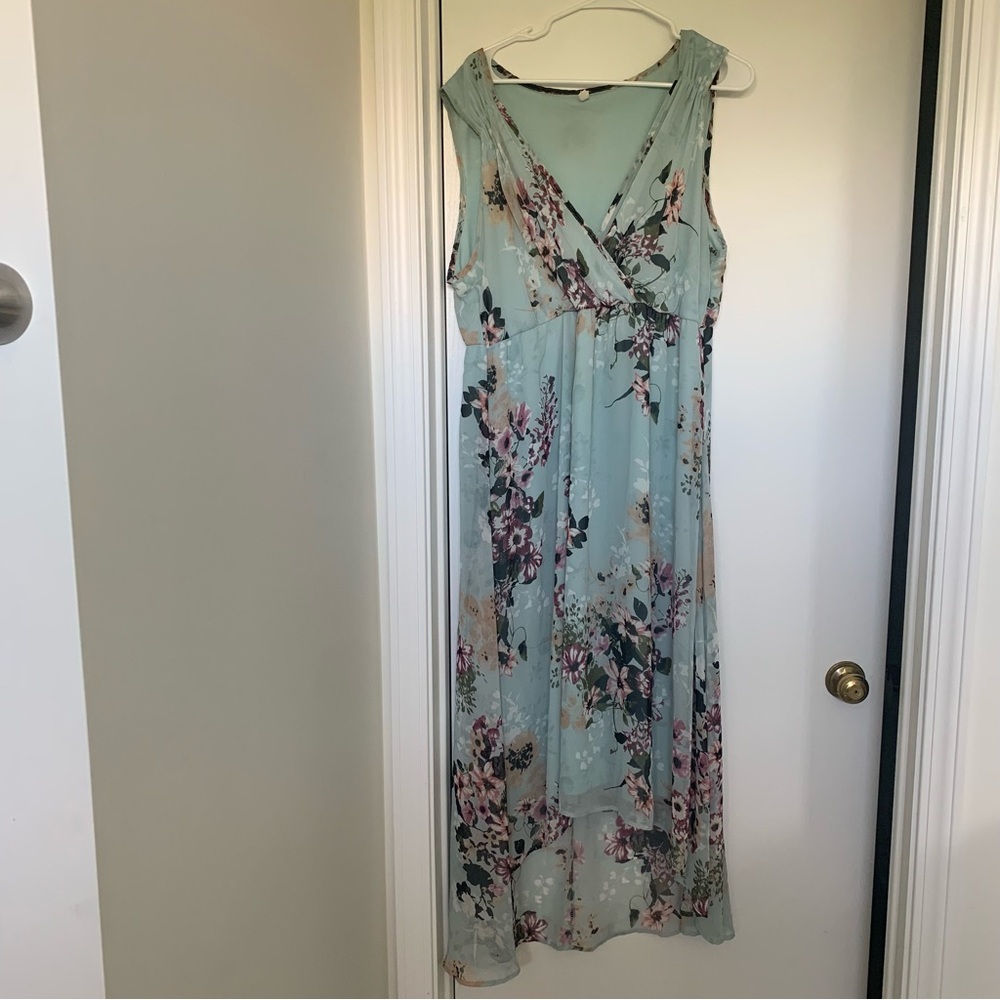 Pink blush maternity dress